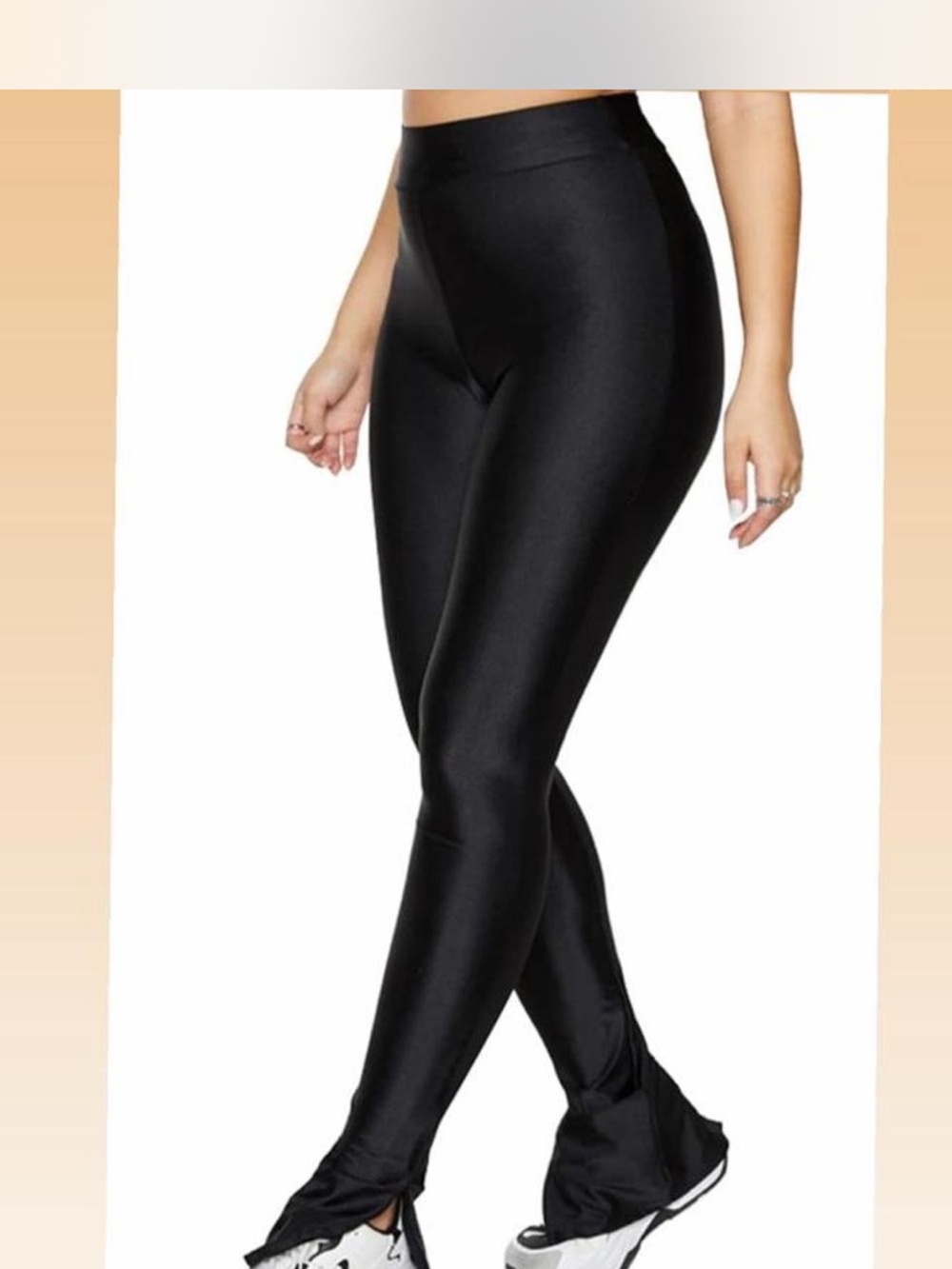 Amazon Essentials Black High-Waist Stretch Leggings